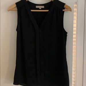 Black sleeveless top